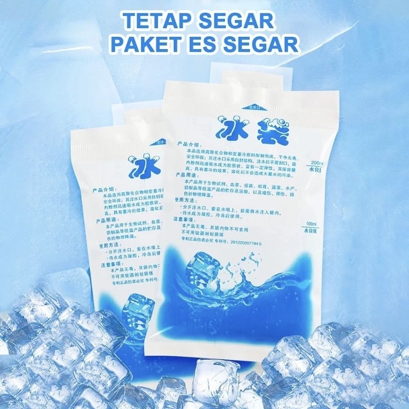 Makassar | Ice Gel Pack Bag Jelly Es Pack 200 MI Untuk Cooler Bags Pendingin