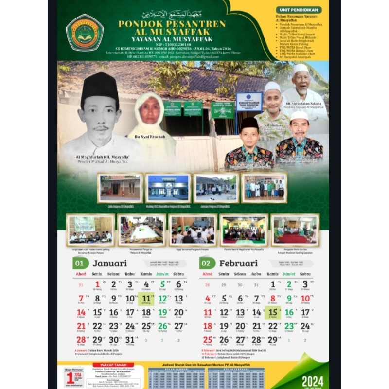 

KALENDER 2024 YAYASAN PONDOK PESANTREN