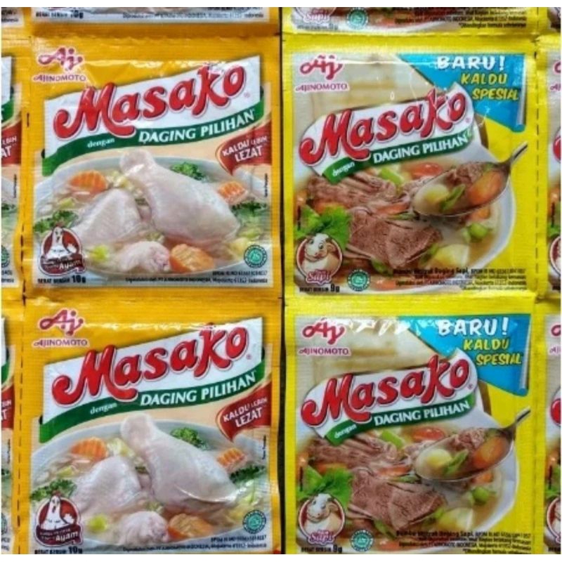 

Masako 1 renteng rasa ayam dan sapi