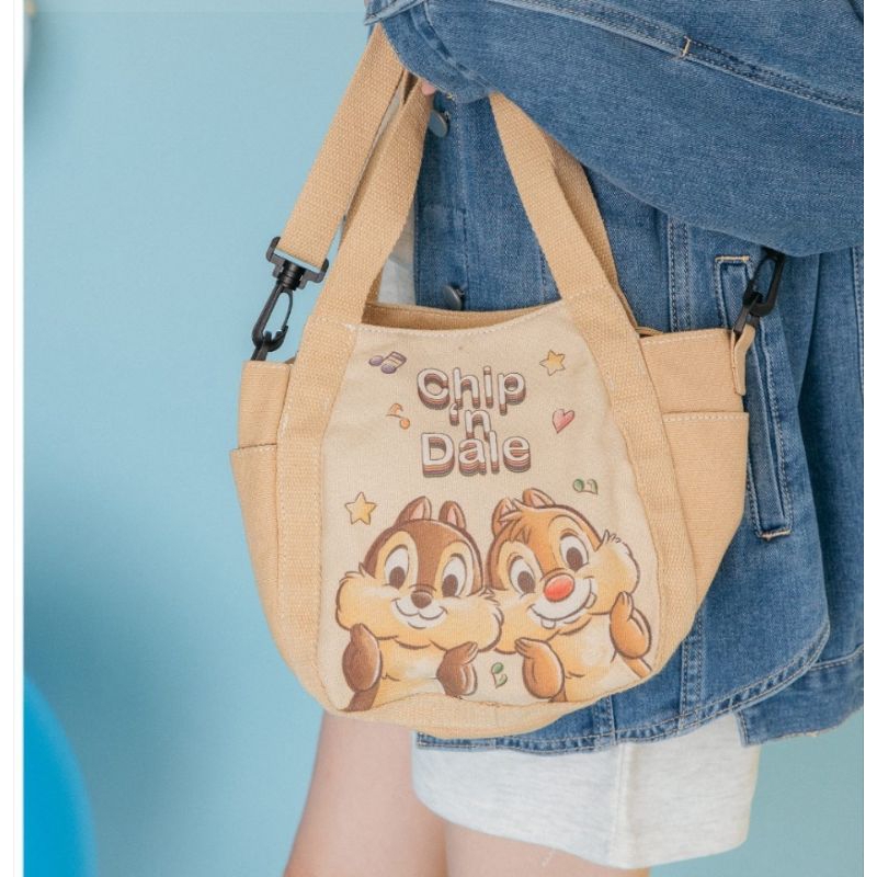 tote bag, tas disney , tas chip dale kanvas by skyblue