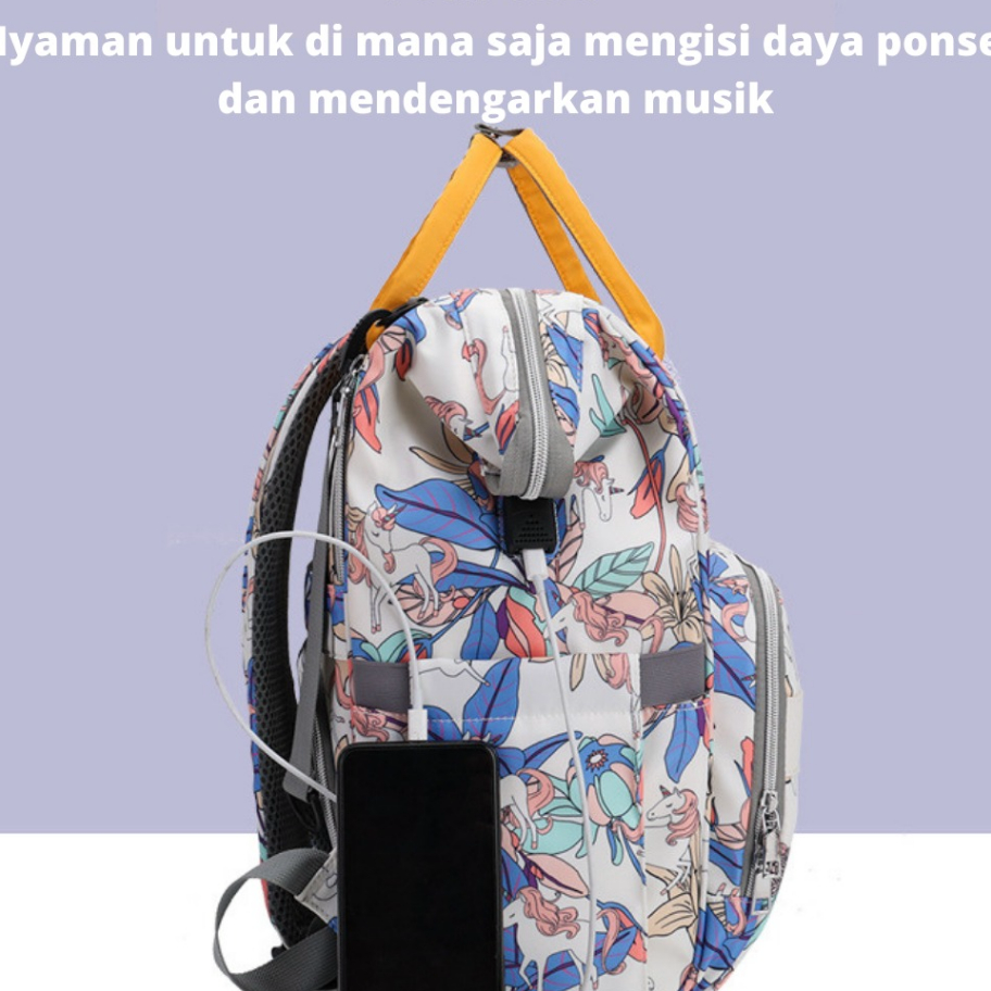 Laris CAREDIA - Tas Bayi Multifungsi | Moms And Baby Travel Bag | Diaper Bag Ransel Backpack Anti Ai