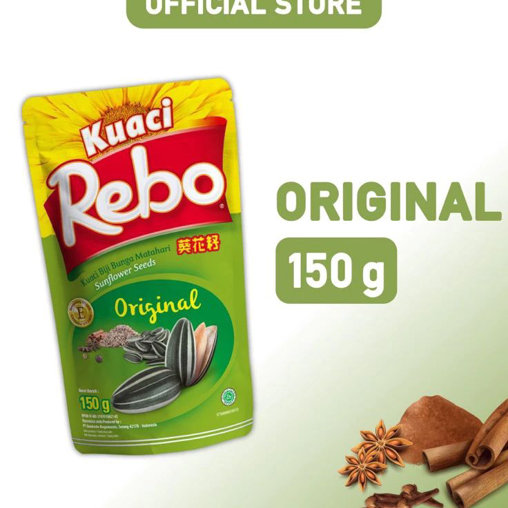 

Bayar Di Tempat Kuaci Rebo 150gram / kuacirebo 150 / Kuaci bunga matahari 150gr HALAL Terlaris