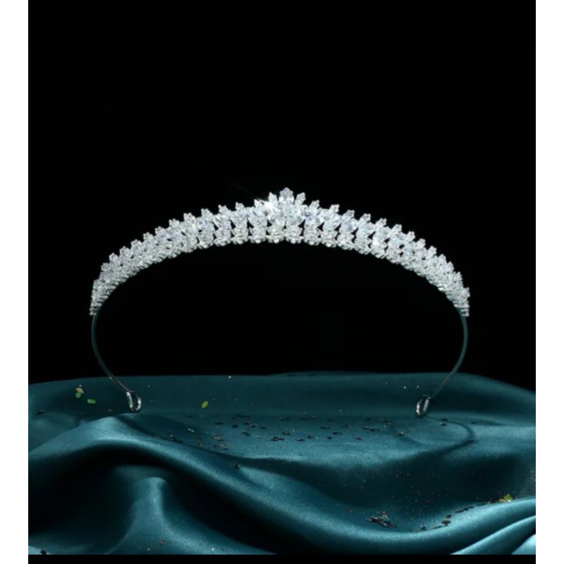 mahkota zircon Crown Korean Style Wedding Dress Bride Jewelry Wedding murah