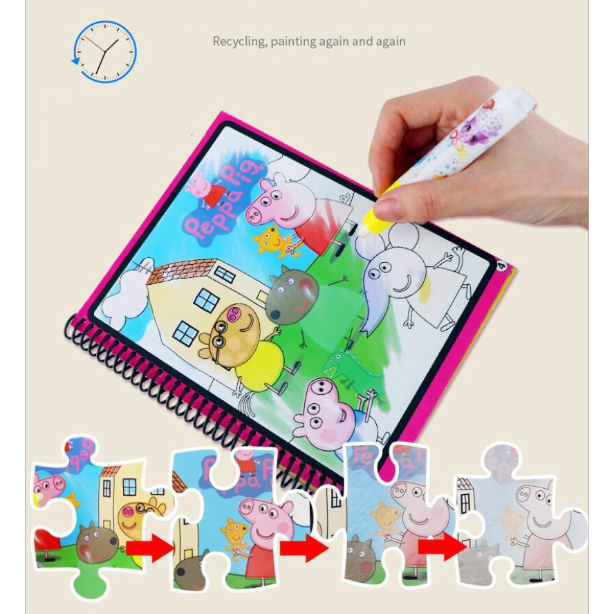 

Terlaris LKM102 MAGIC WATER BOOK / WATER DRAWING / BUKU MEWARNAI ANAK MAGIC PENA AIR LITTLE KUMA [1KG 10PC]