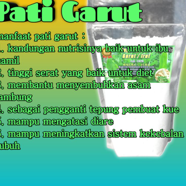 

←➲❊✩ Tepung Pati Garut atau Irut 500 gram