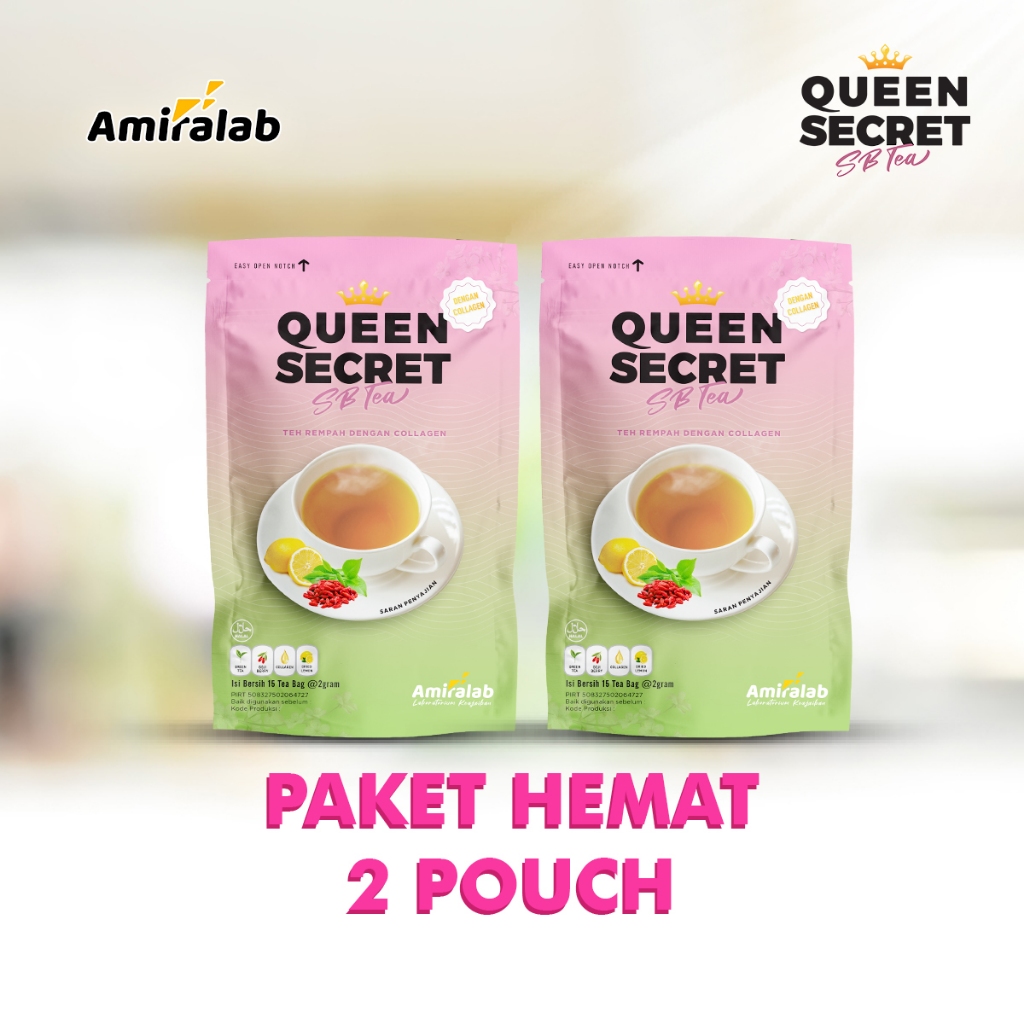

PAKET 2 POUCH AMIRALAB Queen Secret Slimming Beauty Tea Minuman Teh Herbal Solusi Membantu Menurunkan Berat Badan 15 Bag