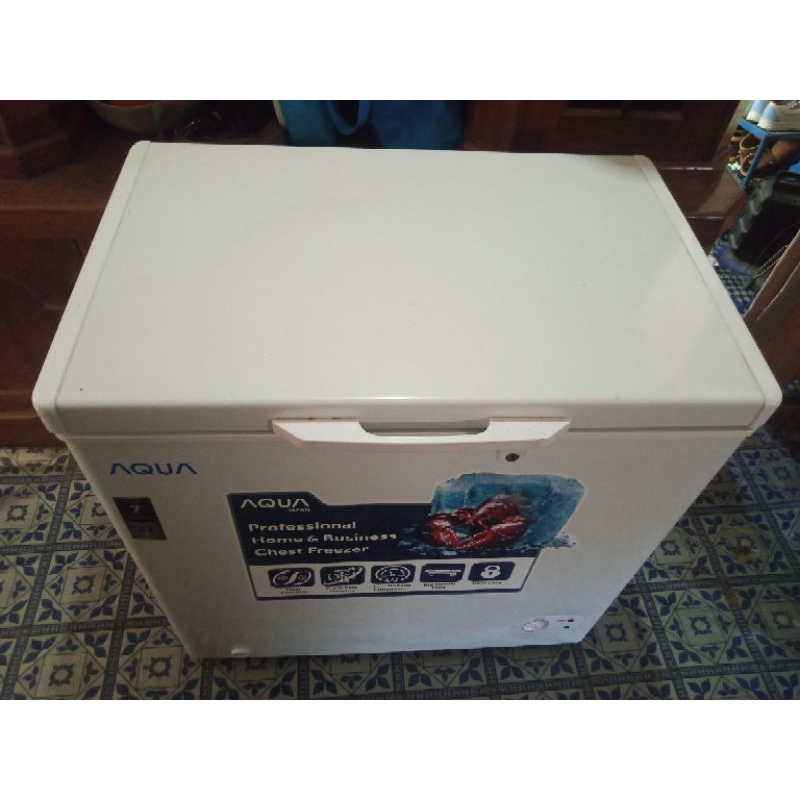 AQUA AQF 160 W CHEST FREEZER BOX 150 L LEMARI PEMBEKU 150 LITER