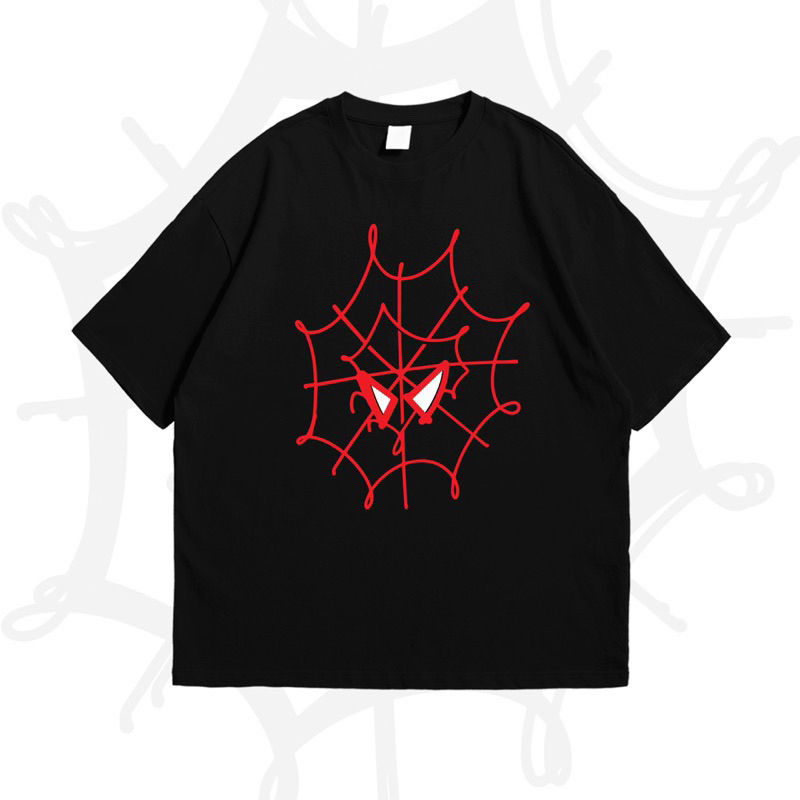 V5 Kaos Couple Spiderman Miles Morales & Gwen Stacy Warna Putih - Kaos Spiderman Couple - Tshirt Spi