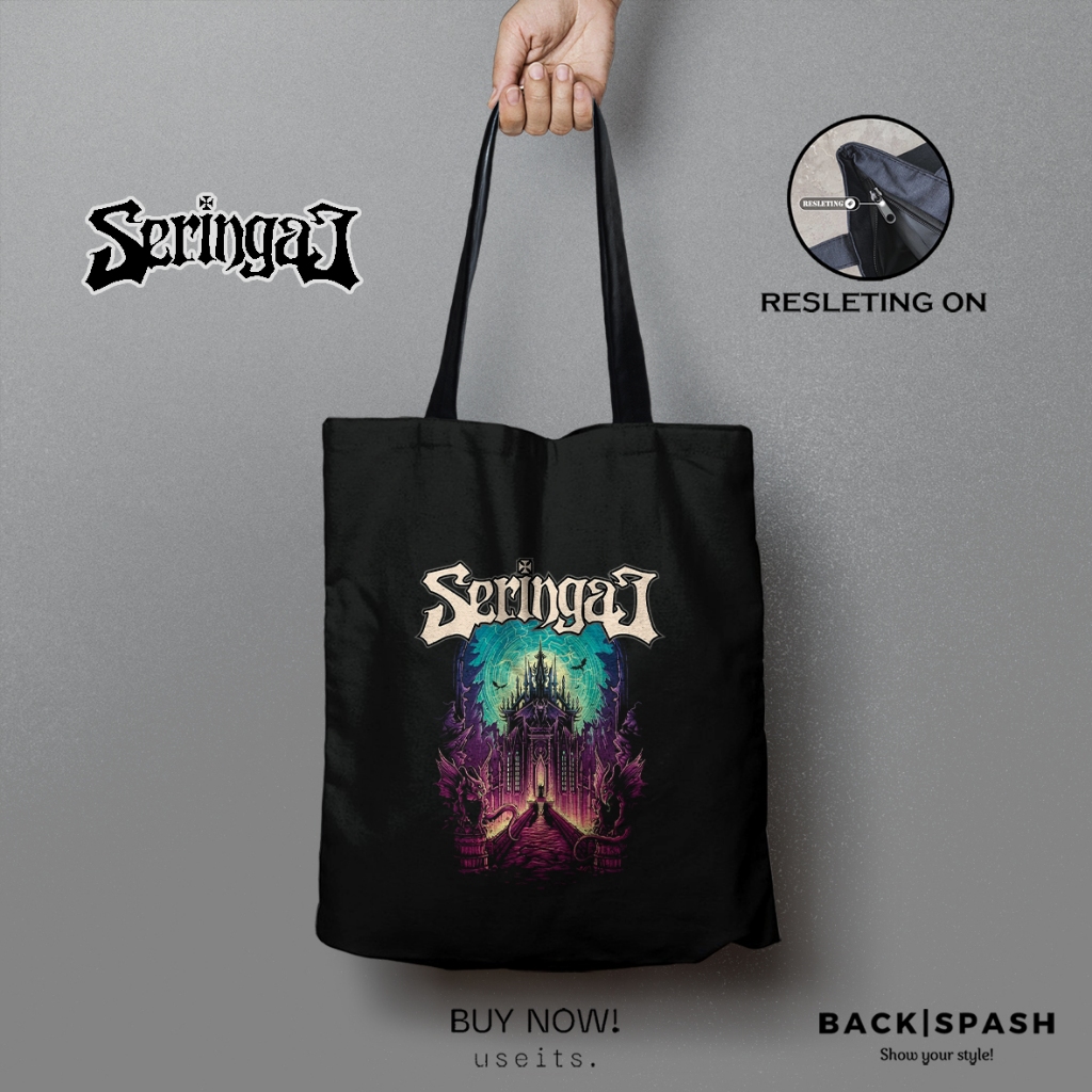 RB Totebag Seringai - Totebag Tas Pria Wanita Band Seringai THD