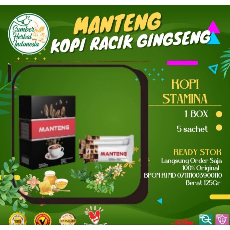 KOPI MANTENG MONCER/KOPI GINSENG STAMINA