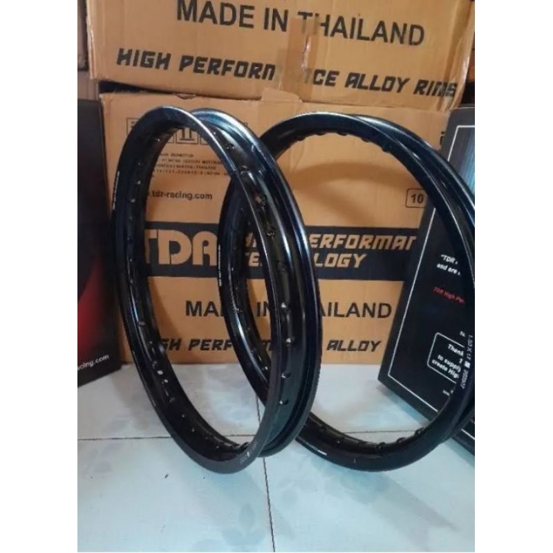 VELG TDR RING 17 VELG RACING TDR RING 17 HITAM GLOSSY 140 160 185