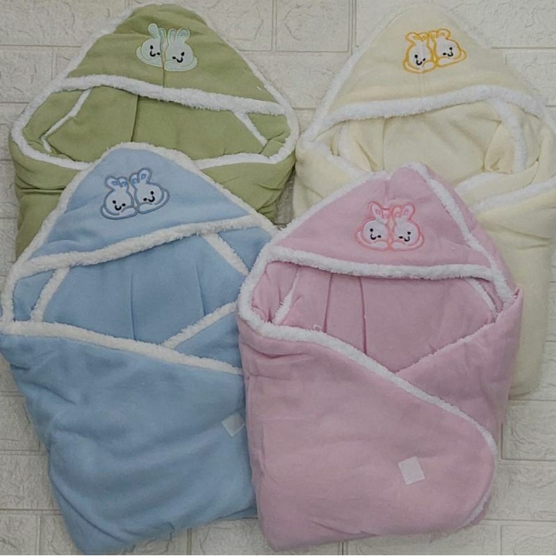 Selimut Bayi Bordir / Selimut bayi lembut tebal/ Baby Blanket Import