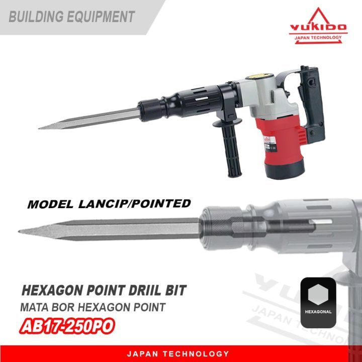 280mm Mata Bor Beton Bobok Panjang Mata Bor Tembok Beton SDS Plus Point Flat Chisel