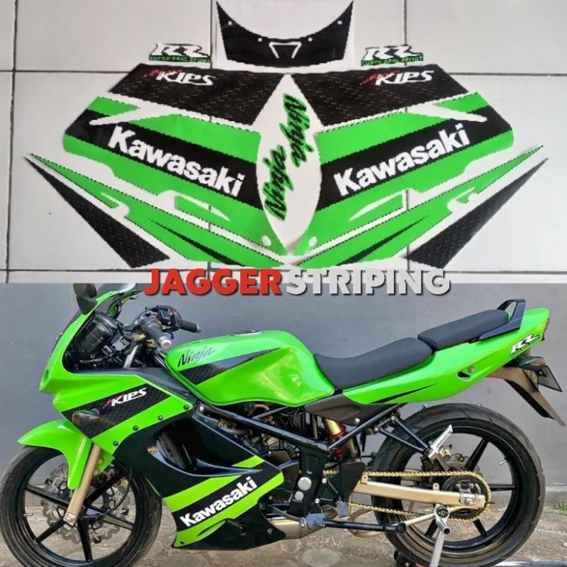 Striping lish body Ninja RR SE tahun 2008 HIJAU