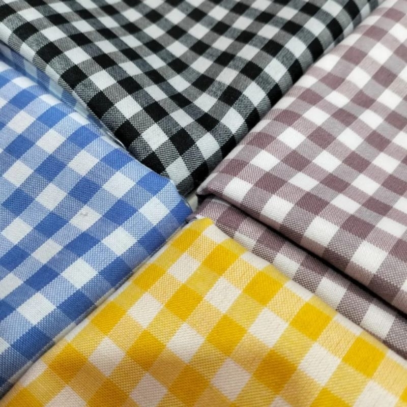 Kain Katun Yarndyed kotak