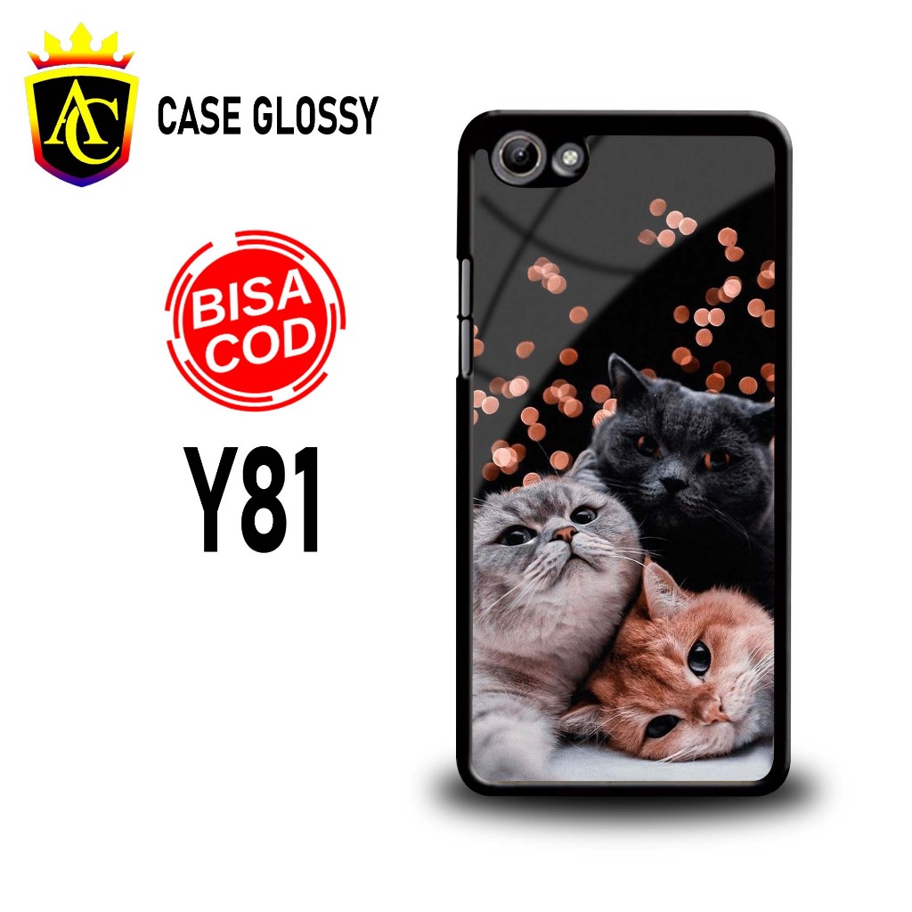 Case Vivo y81 Vivo y83 Vivo y93 Vivo y95 Vivo y91C Terbaru  - Hardcase 2d glossy - kesing hp - Hardc