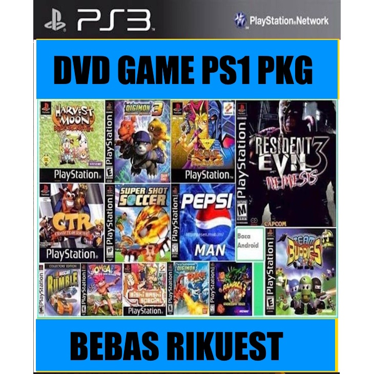 Game ps1 pkg ps3 - via dvd
