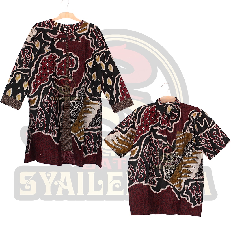 BATIK SYAILENDRA TRUSMI Hem & Tunik Mega Mendung Mix Couple & Seragam