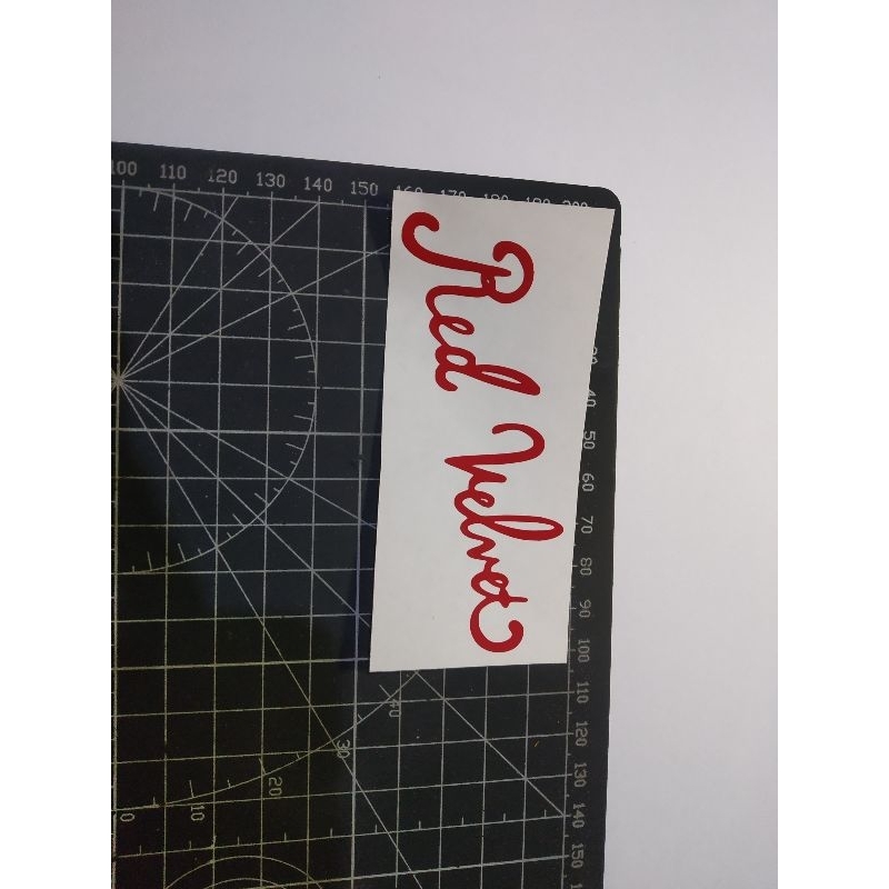 

cutting stiker red velvet