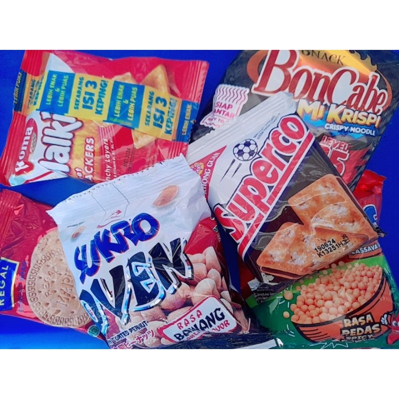 

Snack Biskuit, Wafer, Chiki makanan ringan
