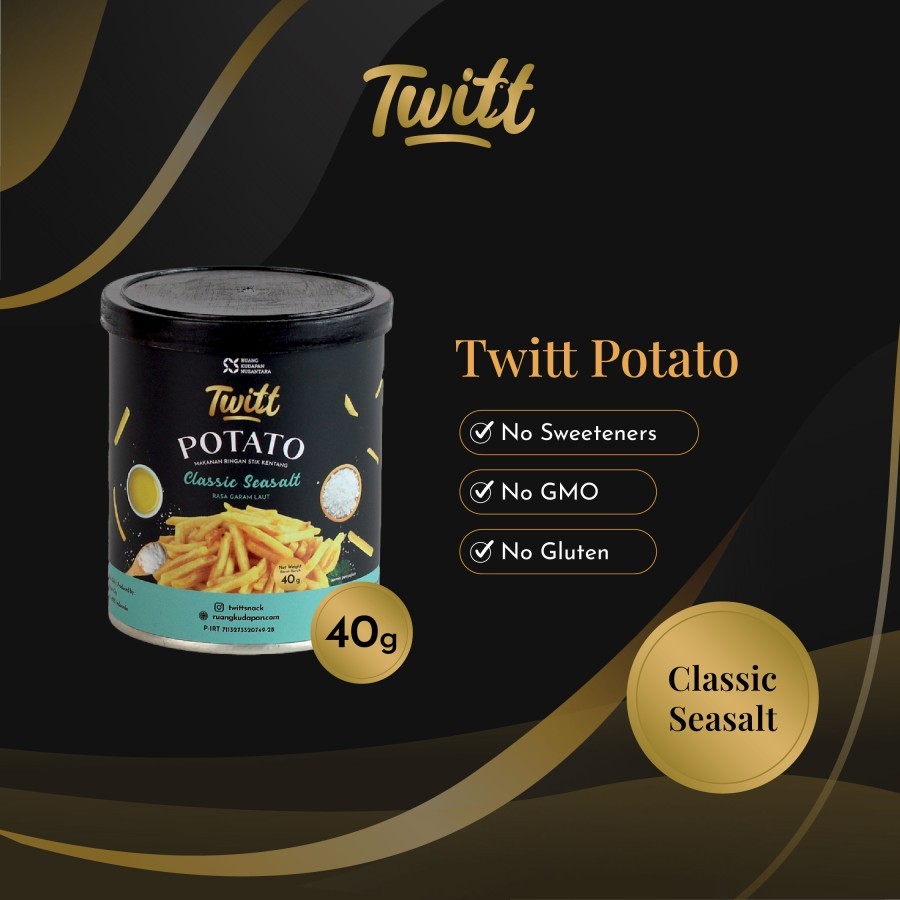 

TWITT POTATO CLASSIC SEA SALT - 40GR | CEMILAN ENAK