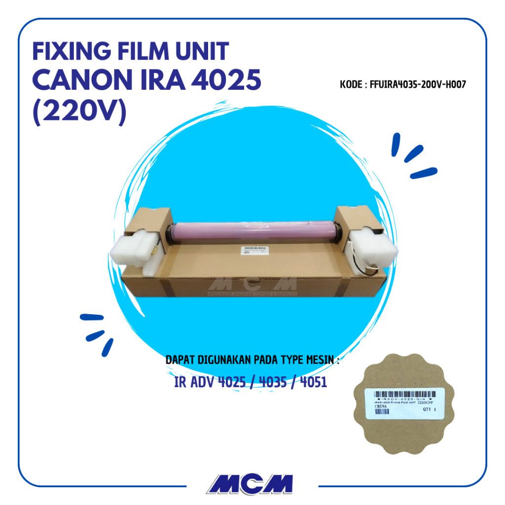 FIXING FILM UNIT CANON IRA 4025 4035 4051 220V