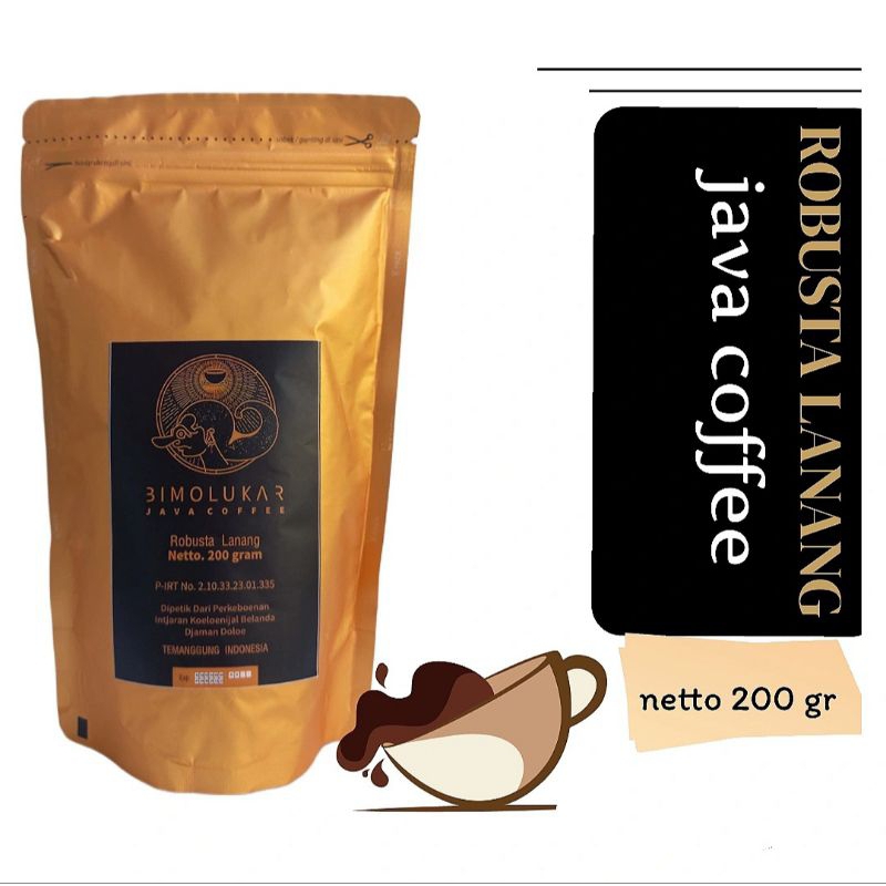 

KOPI ROBUSTA LANANG BIMOLUKAR/200 GR/KOPI BUBUK ASLI/JAVA COFFEE