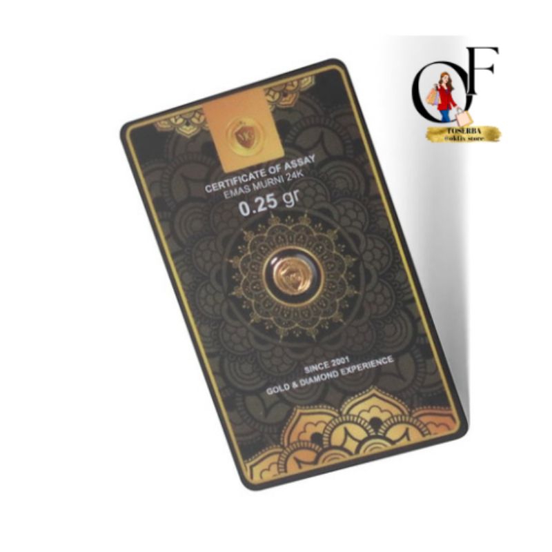 LOGAM MULIA - Mini Gold 0,25gr  0,5gr 1gr / Emas Murni 0.25gr 0.5gr 1gr