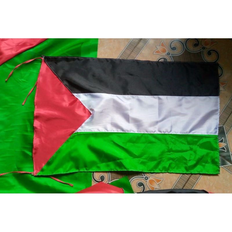 BENDERA PALESTINA BUAT DI MOBIL/BENDERA PALESTINA UKURAN 60X40/BENDERA PALESTINA UKURAN KECIL