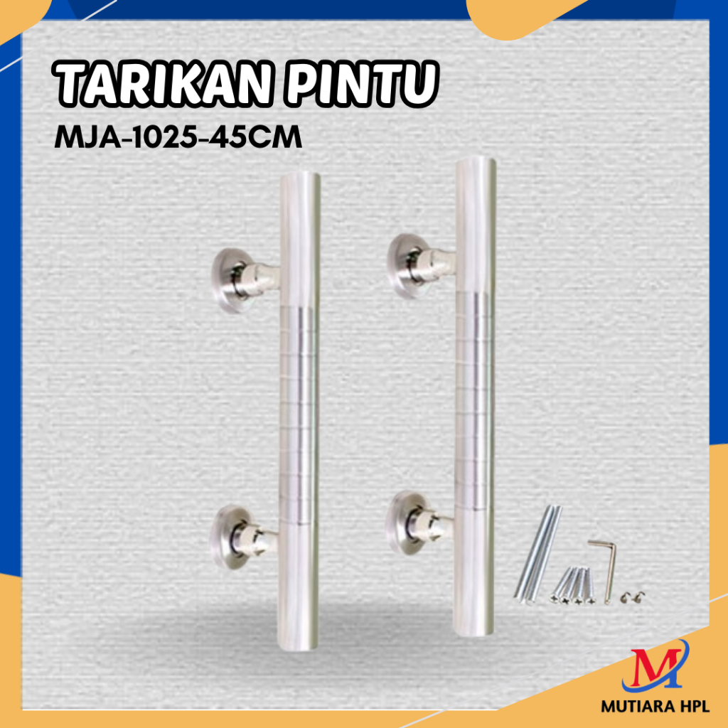 Gagang Pintu Stainless Steel / Handle Pintu Rumah Minimalist 45 CM / Tarikan Pintu GERBER MJA-1025-4
