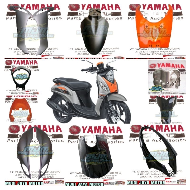 FULL SET BODY HALUS FINO 125 ABU ABU ORIGINAL YAMAHA