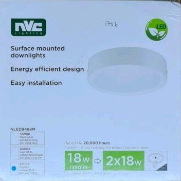 Downlight LED Outbow 18 Watt Putih 5700K NVC