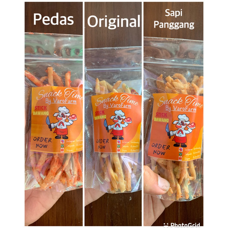 

Stik Bawang Paket bundling 3 Varian Rasa ( 1 paket isi 6 )