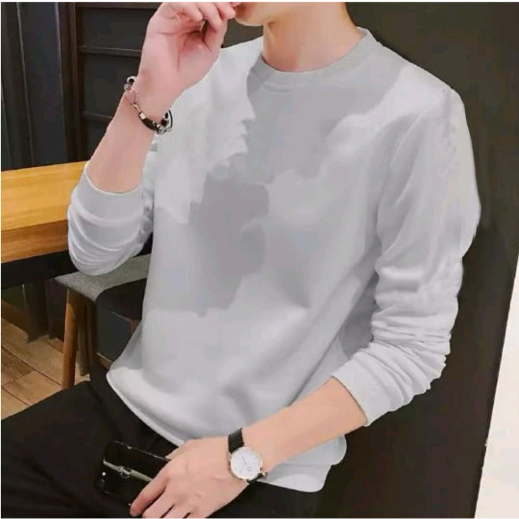 Bisa COD Sweater Keren Promo Sale Kaos Polos Panjang Baju Unisex Cowok Terbaru Crewneck Pria Distro Sweter Pria Terlaris Kaos Lengan Panjang Sweater Remaja Dewasa Kaos Oblong Murah