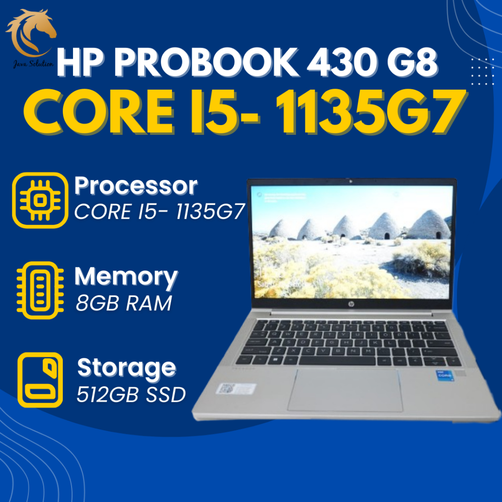 HP Probook 430 G8 Core i5- 1135G7 Ram 8GB SSD 512GB SCU16142
