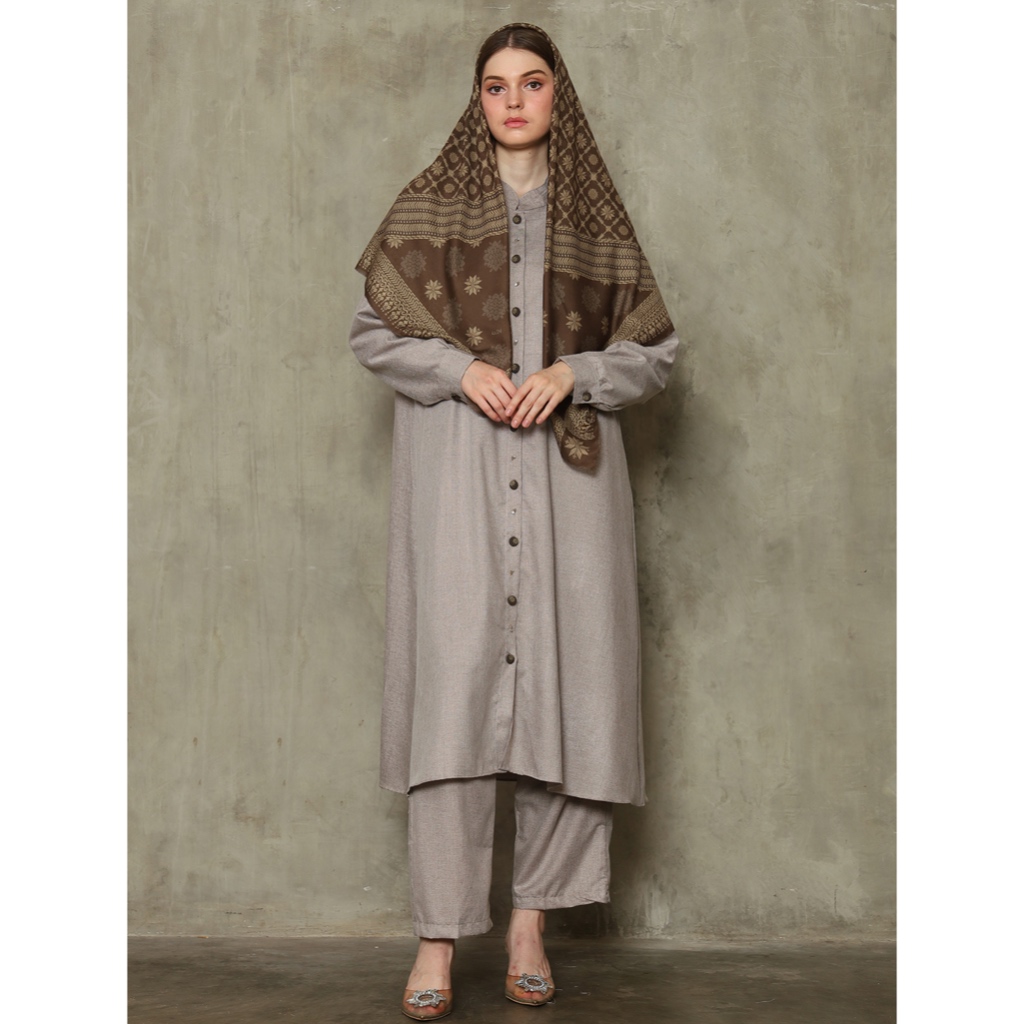 Tunik Set Celana - New Sriwijaya warna BROWN