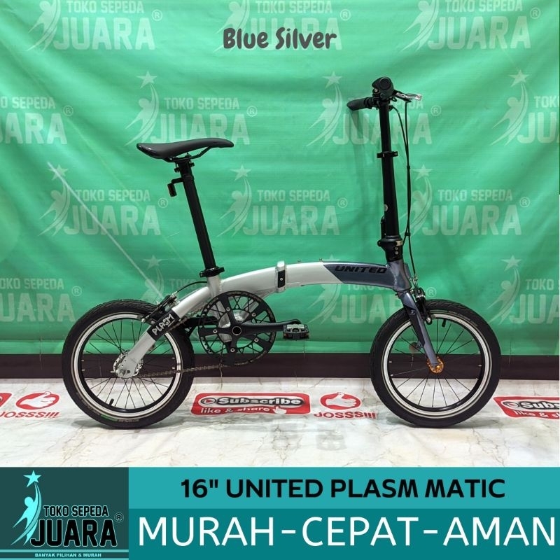SEPEDA LIPAT UNITED PLASM MATIC FOLDING 16 INCH