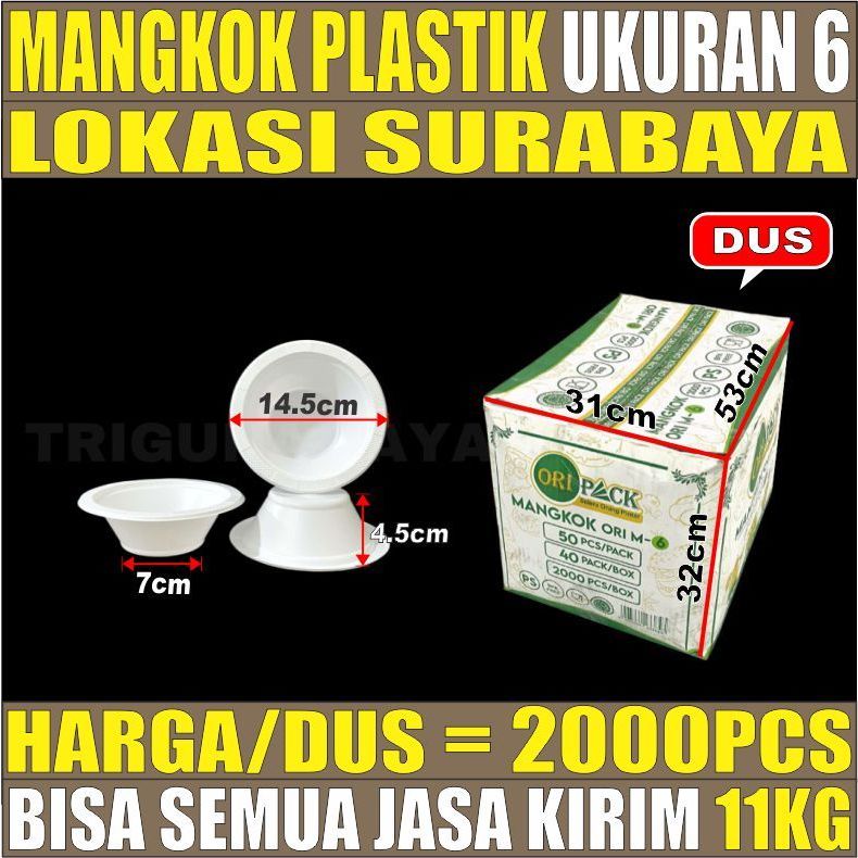 Mangkok Plastik M6 Dus Uk 6 Sekali Pakai Semua Jasa Kirim Ekspedisi Surabaya