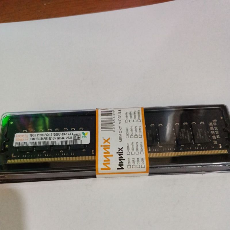 memory Cpu DDR4 16gb