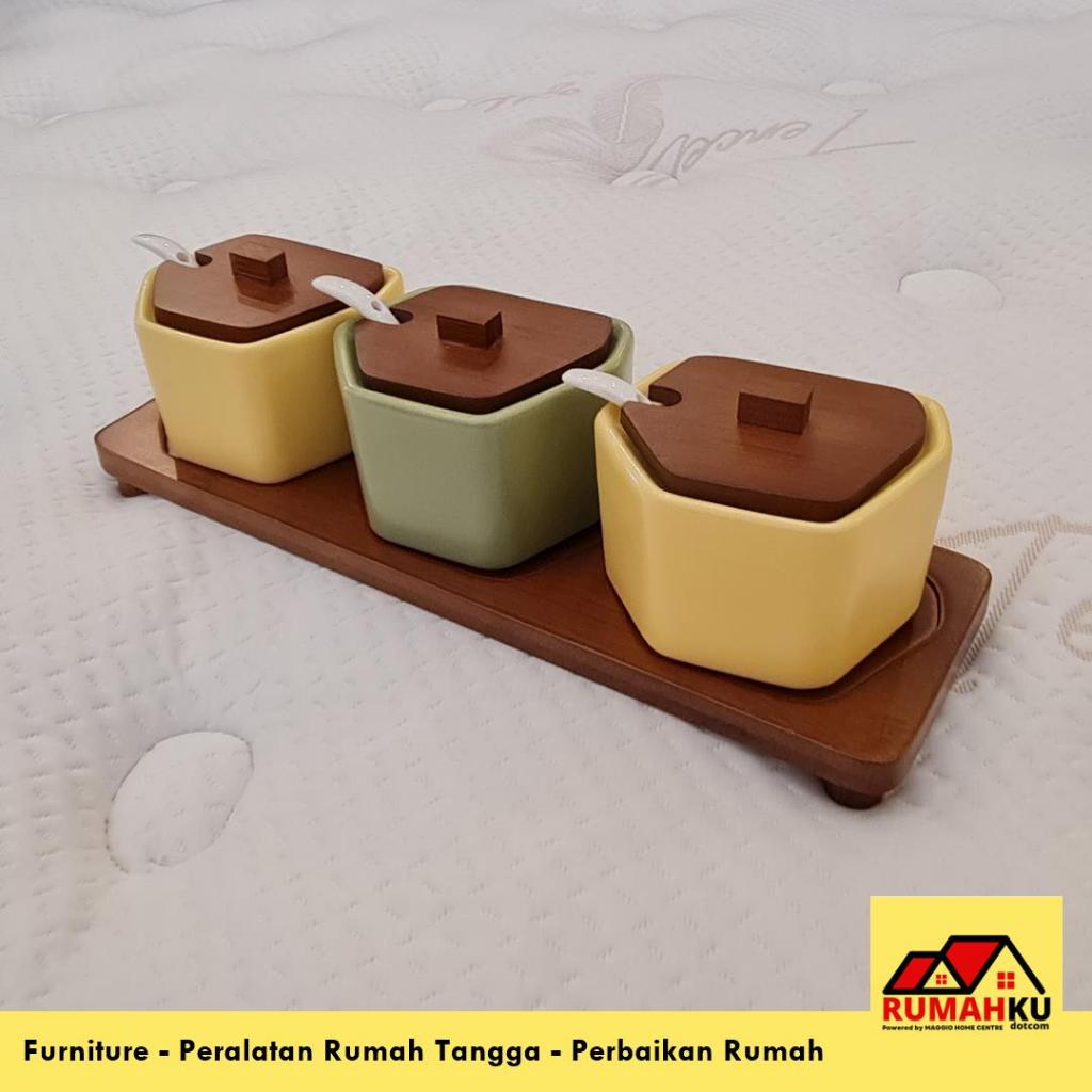 TEMPAT BUMBU KERAMIK - TEMPAT SAOS KERAMIK - TEMPAT BUMBU PREMIUM S5K