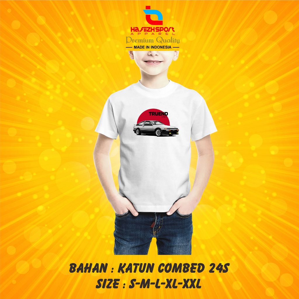 Kaos Baju Anak TOYOTA AE86 TRUENO PREMIUM
