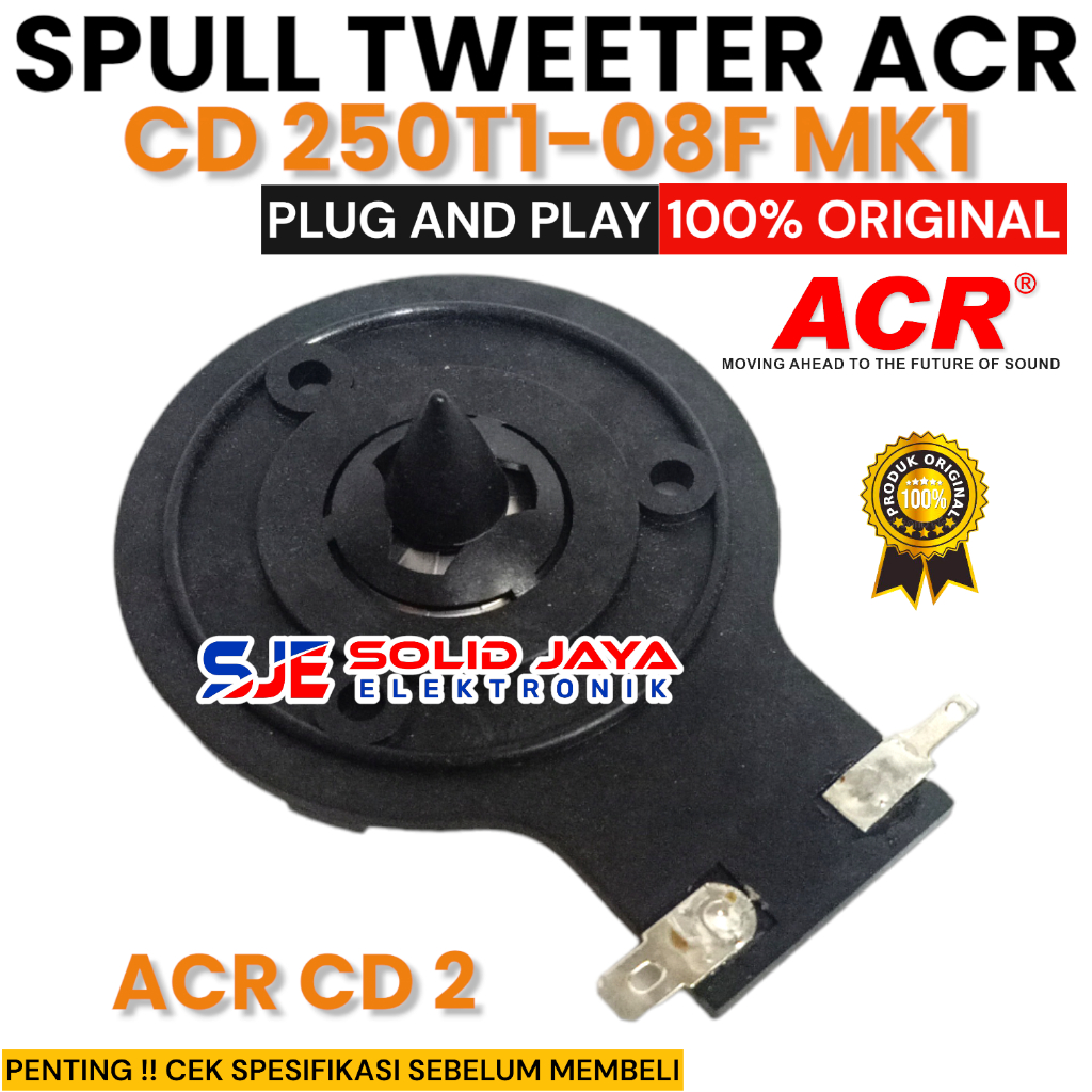 SPUL TWITER ACR CD 2 ASLI CD 250T1-08 CD2 CD 250T1-O8F-MK1 MK 1 CD 2 RECONE KIT ACR SPULL TWETTER TW