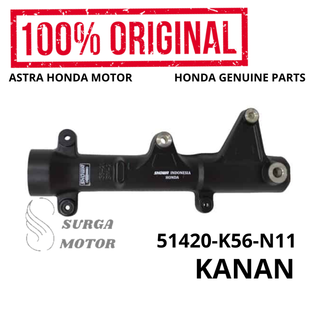 Tabung Shock Depan Kanan Supra GTR 150   51420-K56-N11 Case Comp Right Front Bottom GTR150 K56 Shock