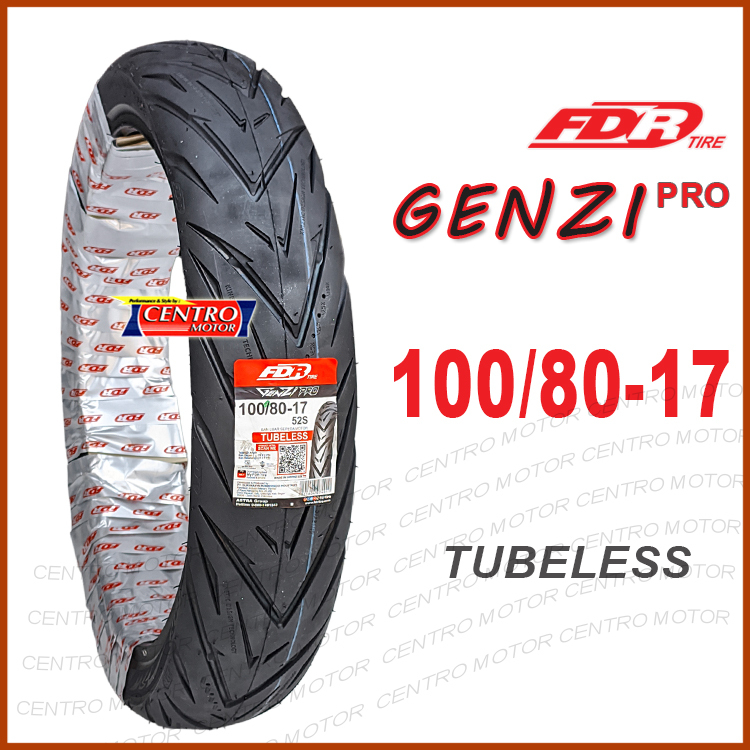 FDR Genzi Pro 100/80-17 Tubeless. Ban Depan CB150R/NEW VIXION/GSX