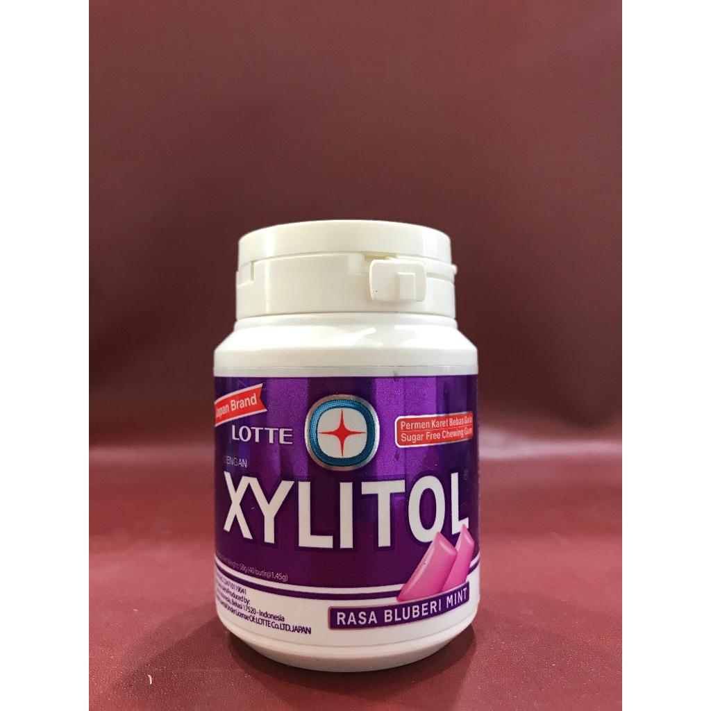 

Lotte Xylitol Blueberry 58G - Permen Karet Rasa Blueberry