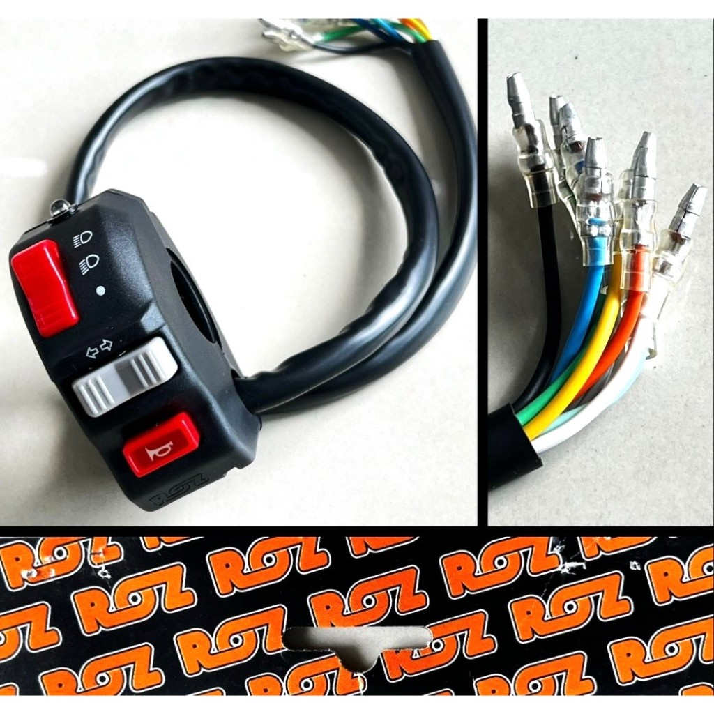 Holder Saklar Kiri ROZ Lampu Jauh Dekat Sein Klakson ORIGINAL ROZ Universal KLX CRF WR KTM YZ KX Tra