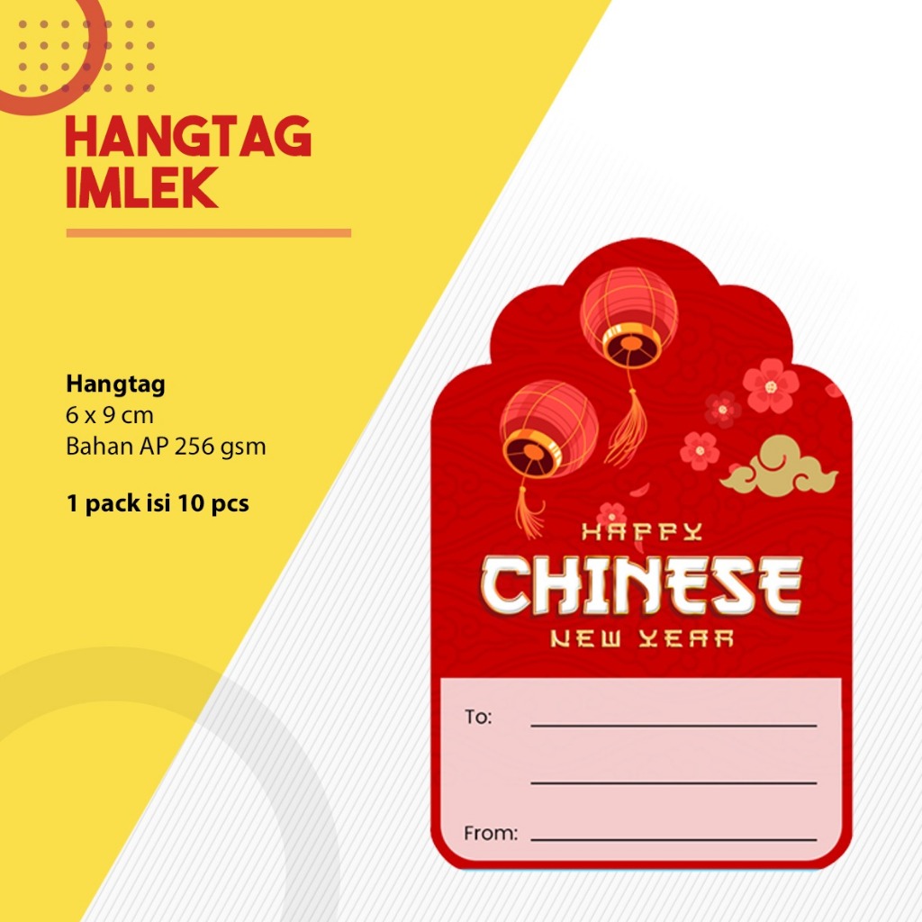 

Hangtag / Kartu Ucapan Imlek / Kartu Hampers Imlek