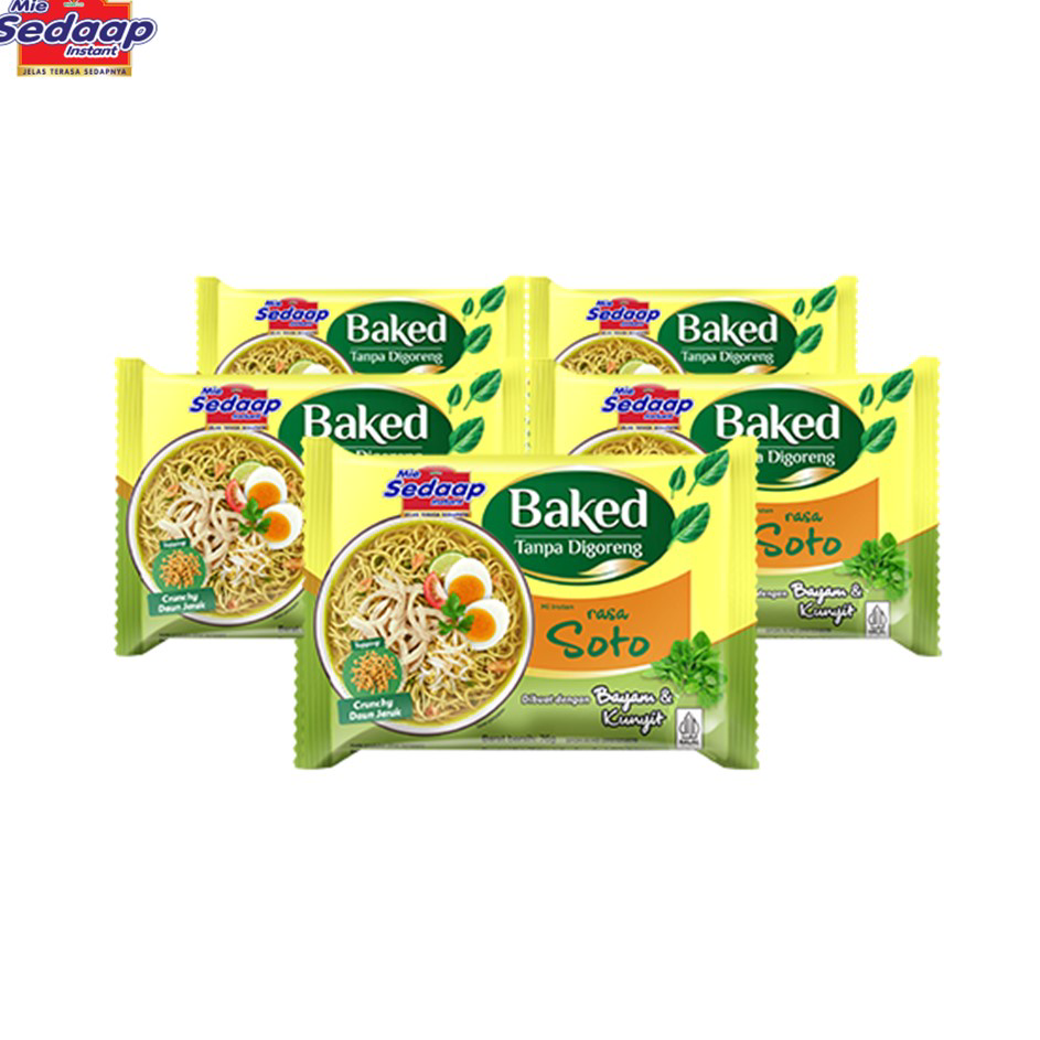 

Stok Banyak Sedaap Mie Instan Baked Soto 76gr x5 ←➲❊✩