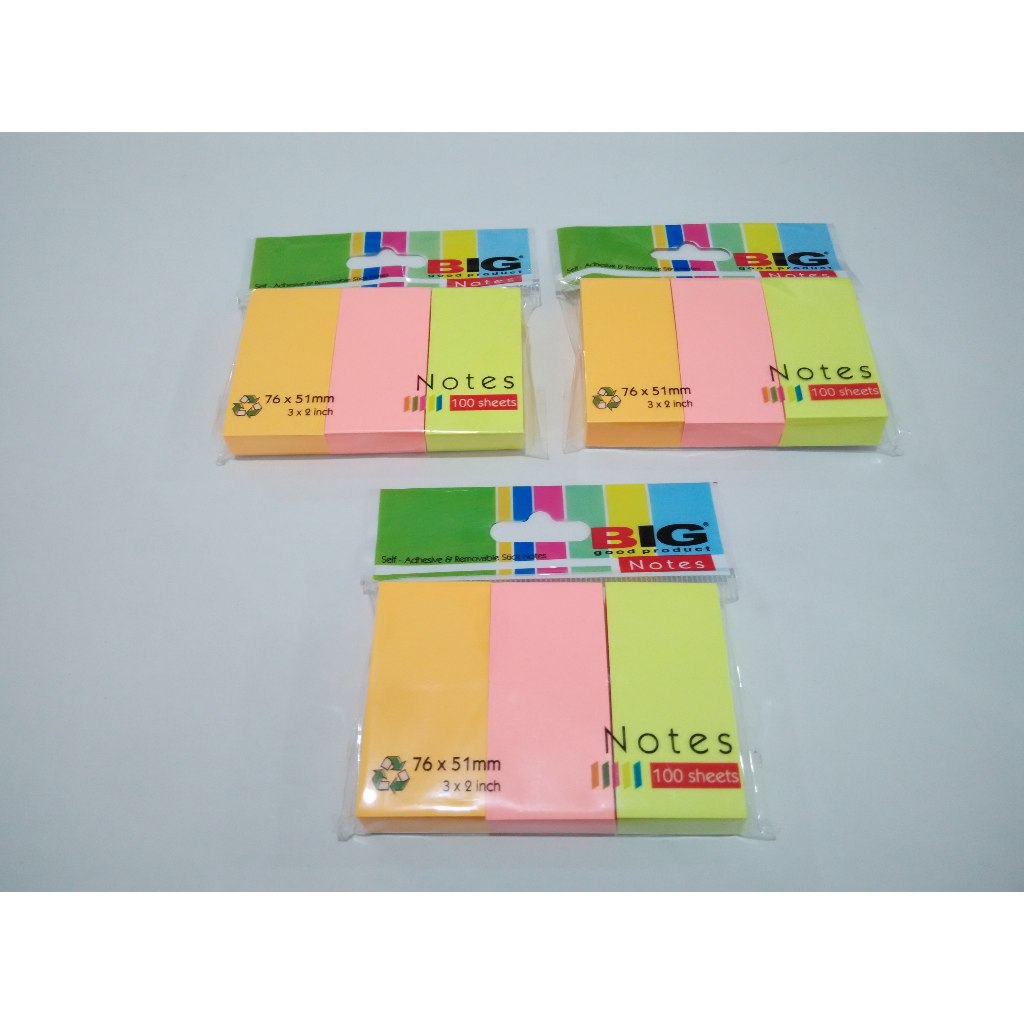 

Post it / sticky Notes BIG 76 x 51 mm