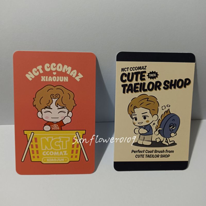 WTS Xiaojun & Taeil Tranding Card Ccomaz Photocard Konsep Official